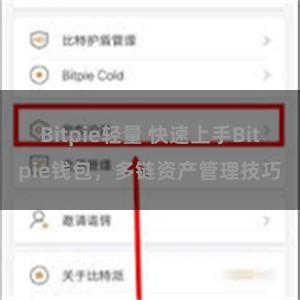 Bitpie轻量 快速上手Bitpie钱包，多链资产管理技巧