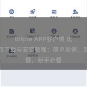 Bitpie APP客户端 比特派钱包下载与安装教程：简单易懂，新手必看