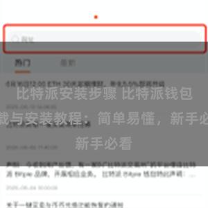 比特派安装步骤 比特派钱包下载与安装教程：简单易懂，新手必看