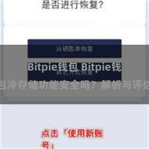 Bitpie钱包 Bitpie钱包冷存储功能安全吗？解析与评估