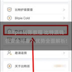 Bitpie转账教程 比特派钱包安全可靠？优势全面解析!