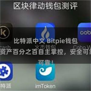 比特派中文 Bitpie钱包：资产百分之百自主掌控，安全可靠！