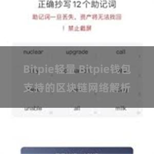 Bitpie轻量 Bitpie钱包支持的区块链网络解析