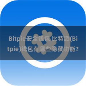 Bitpie安全钱包 比特派(Bitpie)钱包有哪些隐藏功能？