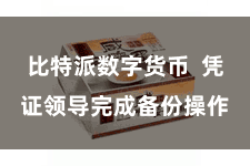 比特派数字货币  凭证领导完成备份操作
