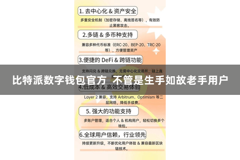 比特派数字钱包官方  不管是生手如故老手用户